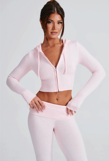 Portia Knit Hoodie Set