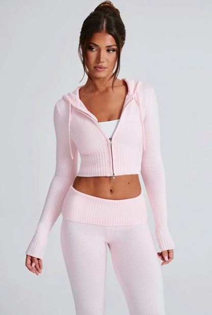 Portia Knit Hoodie Set