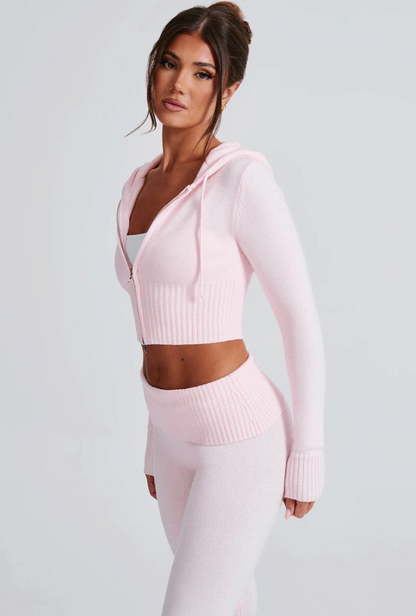 Portia Knit Hoodie Set