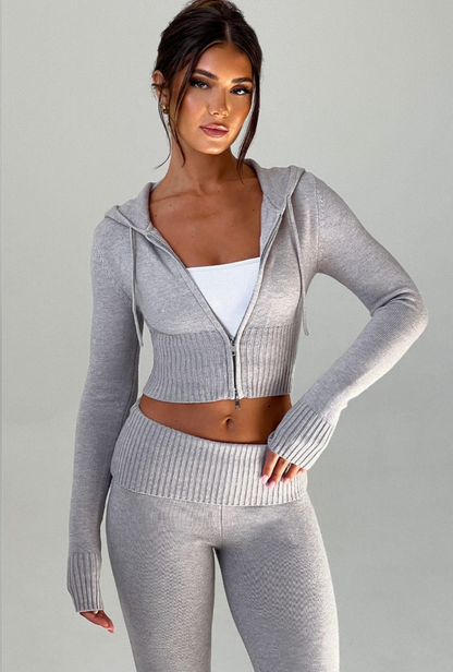 Portia Knit Hoodie Set