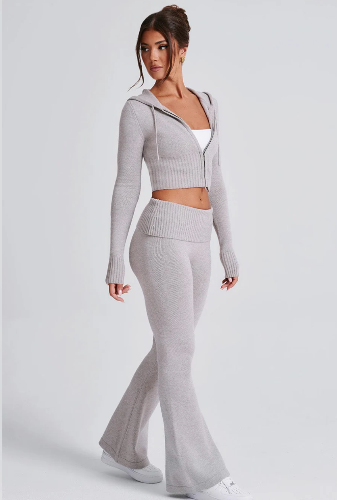 Portia Knit Hoodie Set