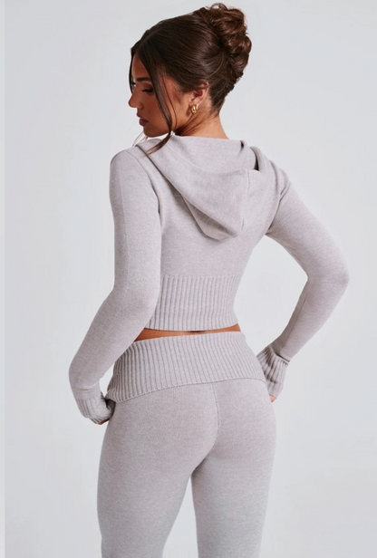 Portia Knit Hoodie Set