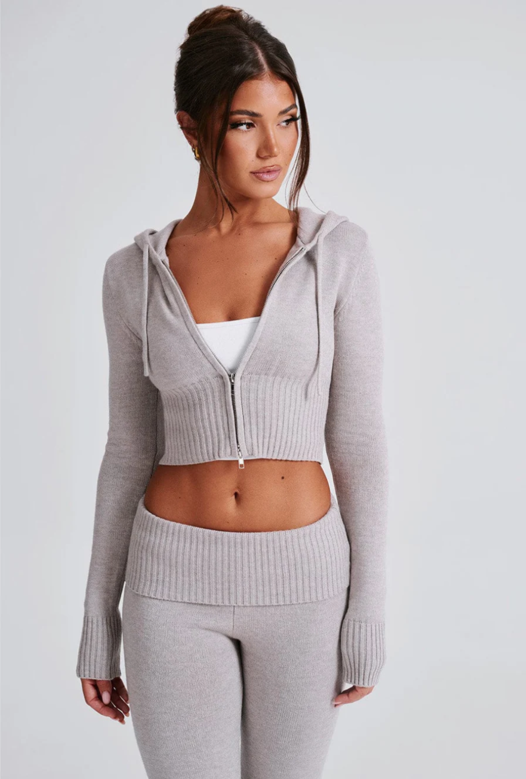 Portia Knit Hoodie Set