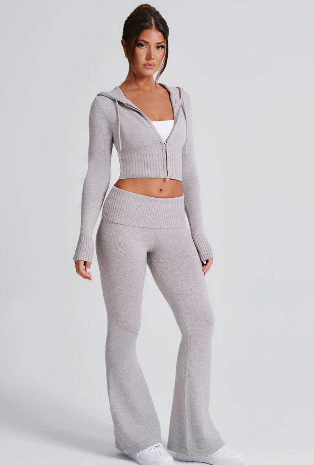 Portia Knit Hoodie Set