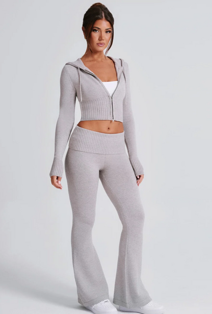 Portia Knit Hoodie Set