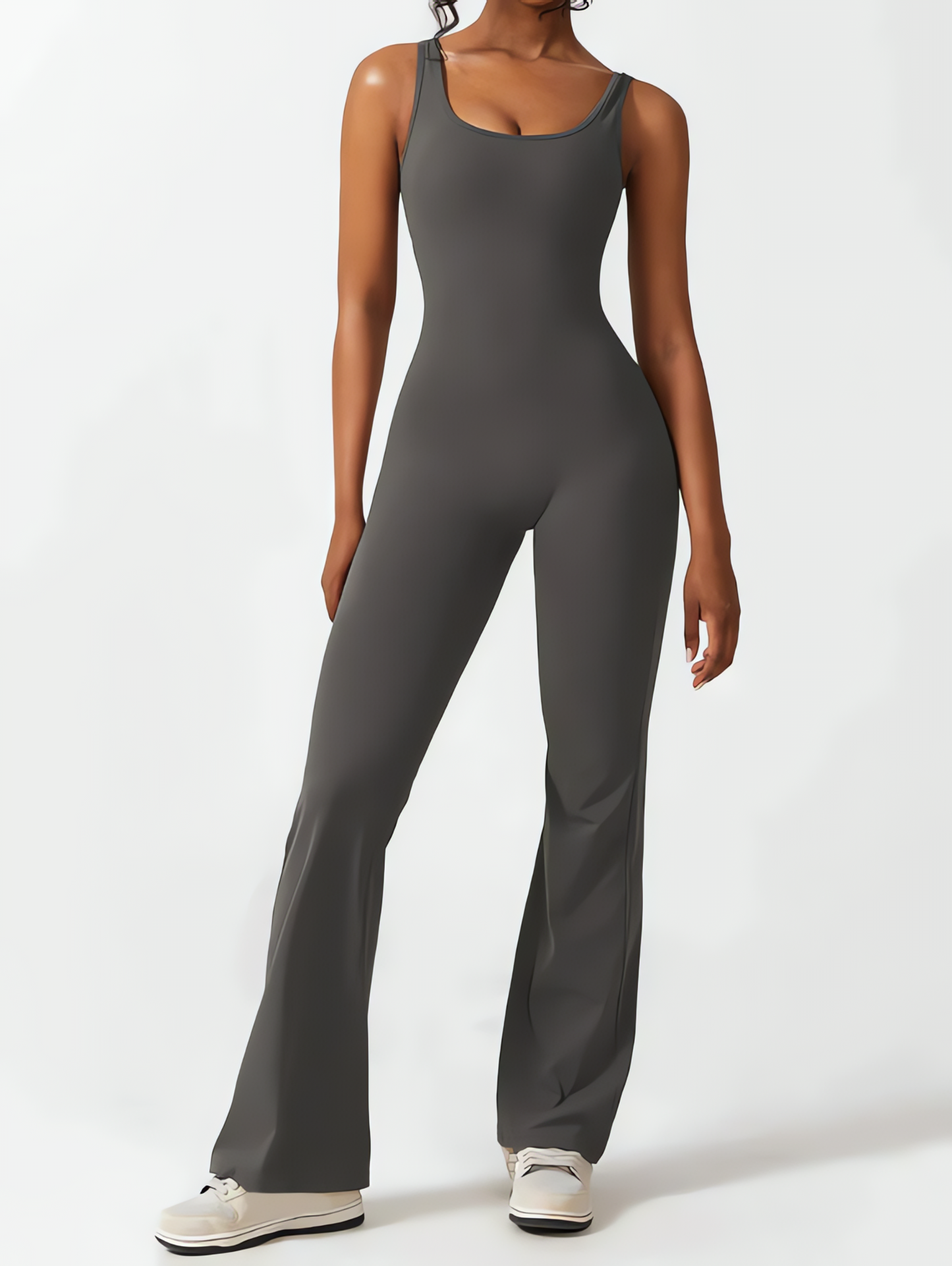 Viral Scrunch Flare Jumpsuit