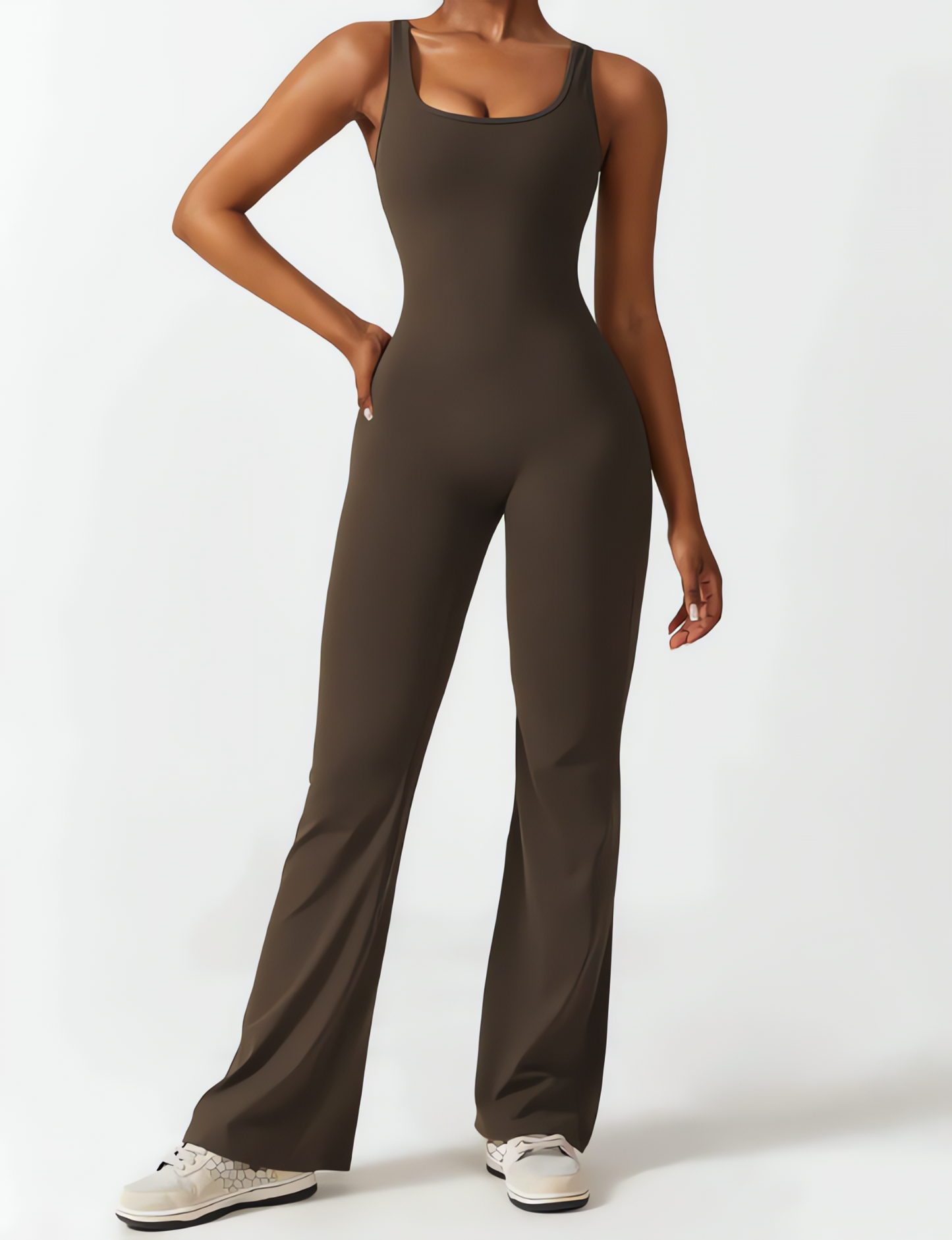 Viral Scrunch Flare Jumpsuit