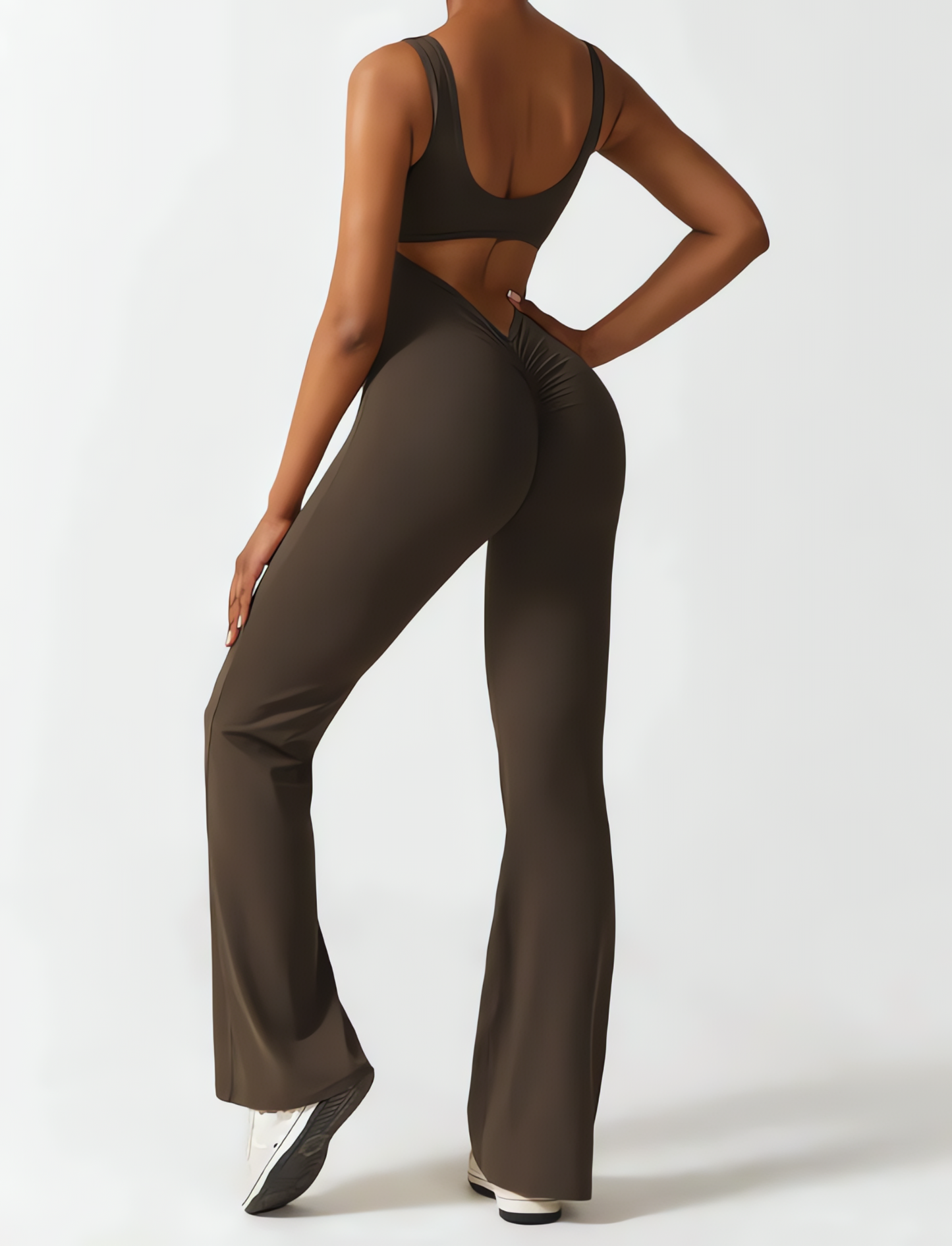 Viral Scrunch Flare Jumpsuit