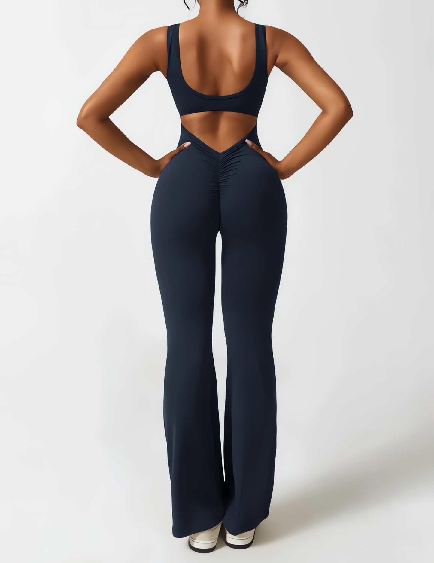 Viral Scrunch Flare Jumpsuit