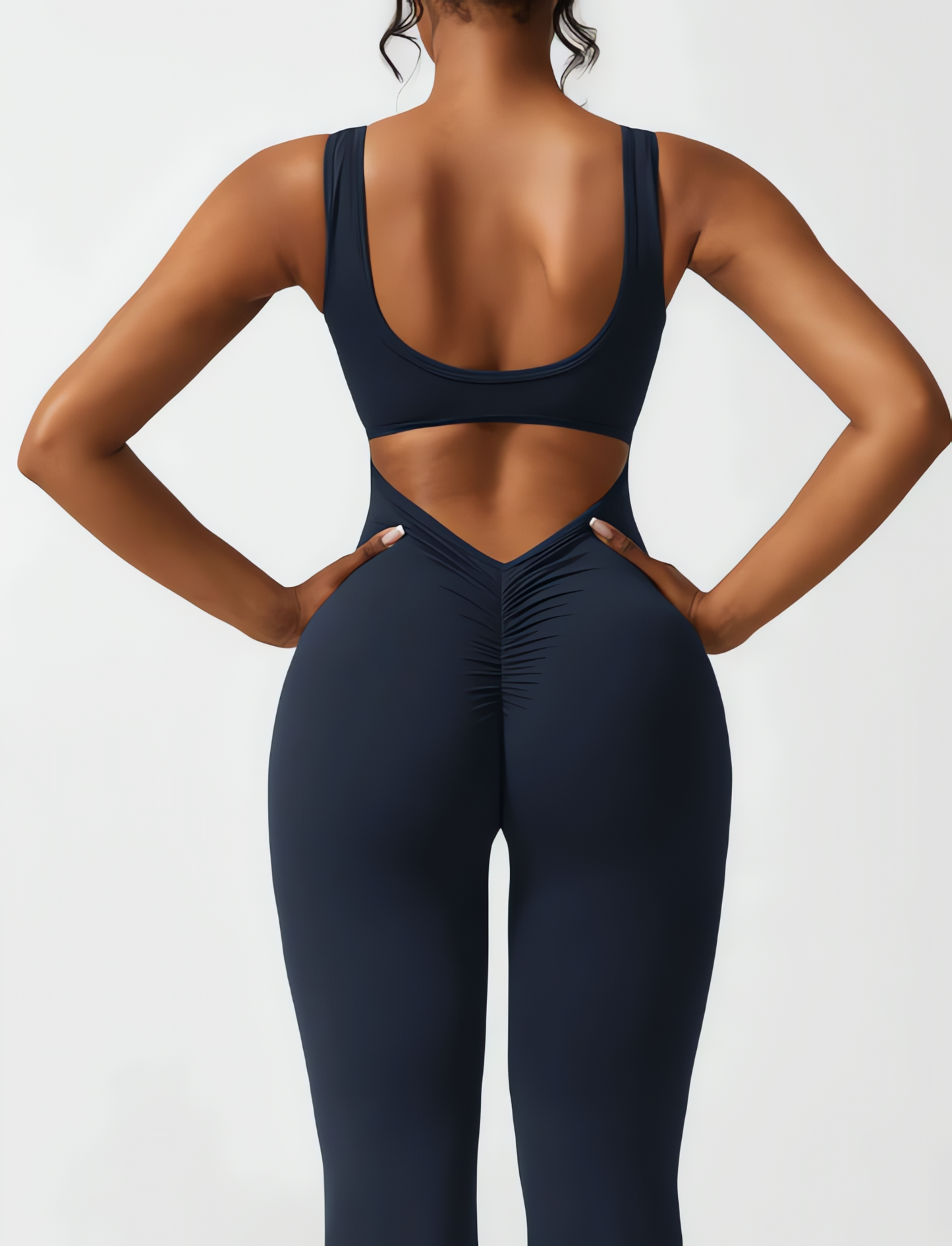 Viral Scrunch Flare Jumpsuit