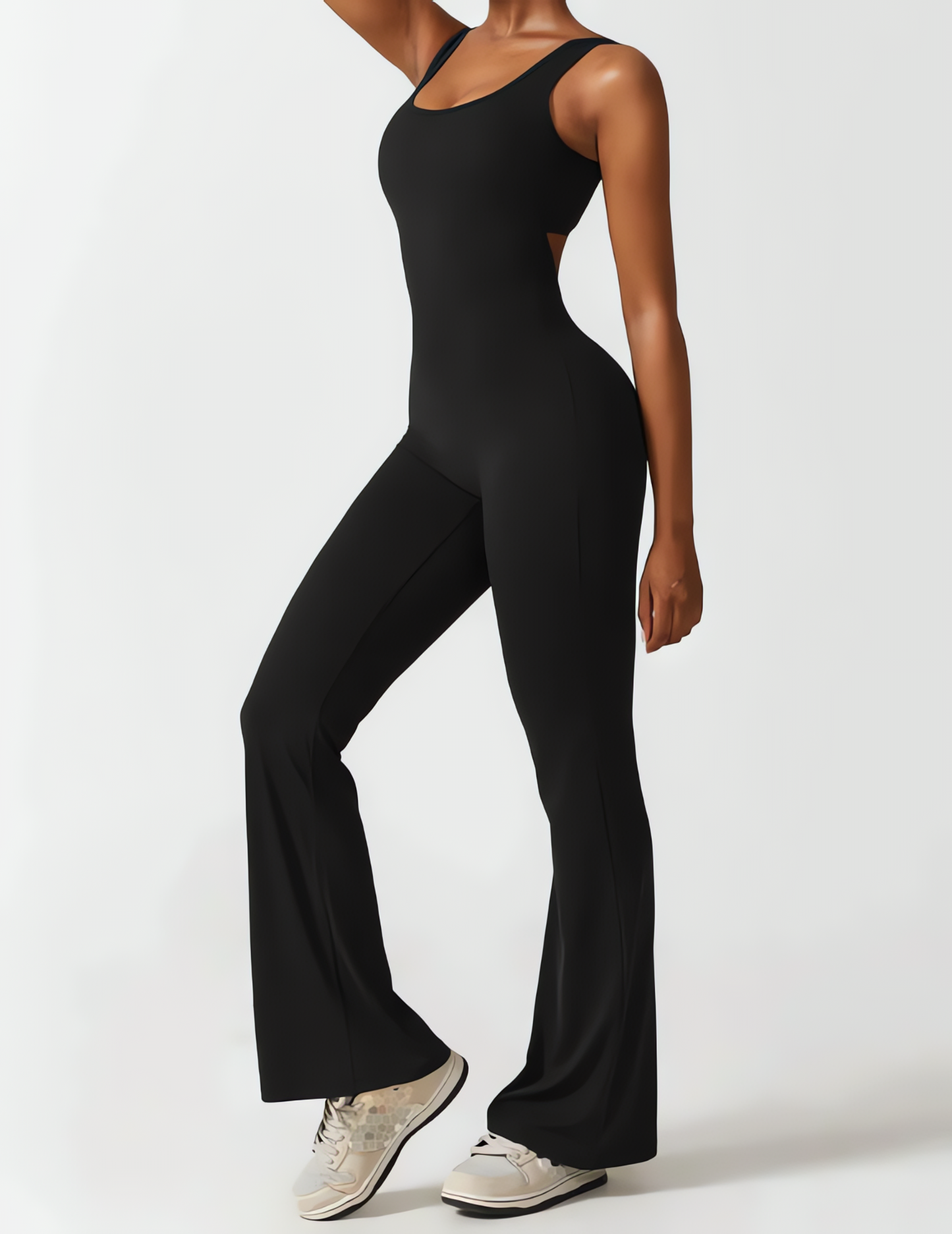 Viral Scrunch Flare Jumpsuit