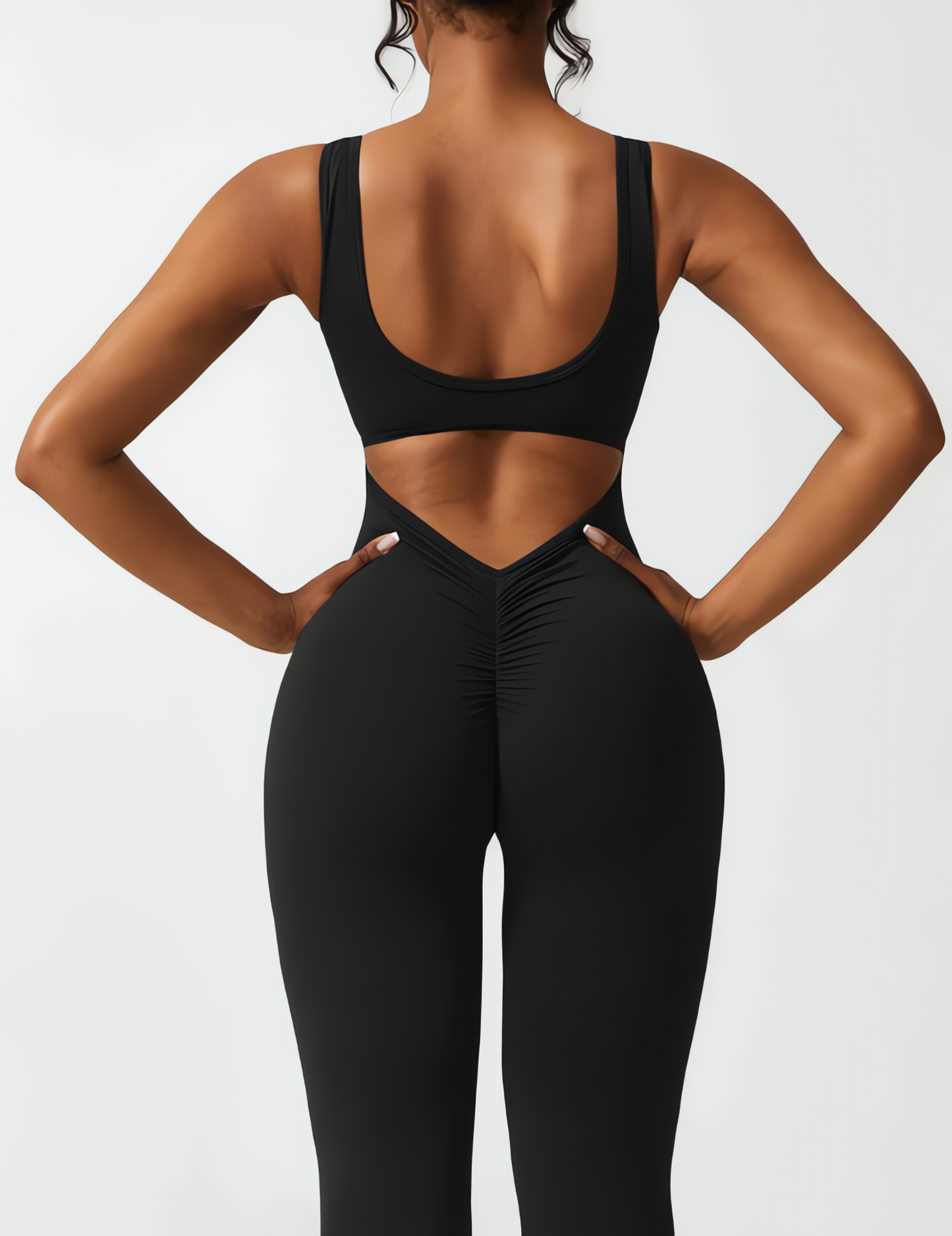 Viral Scrunch Flare Jumpsuit