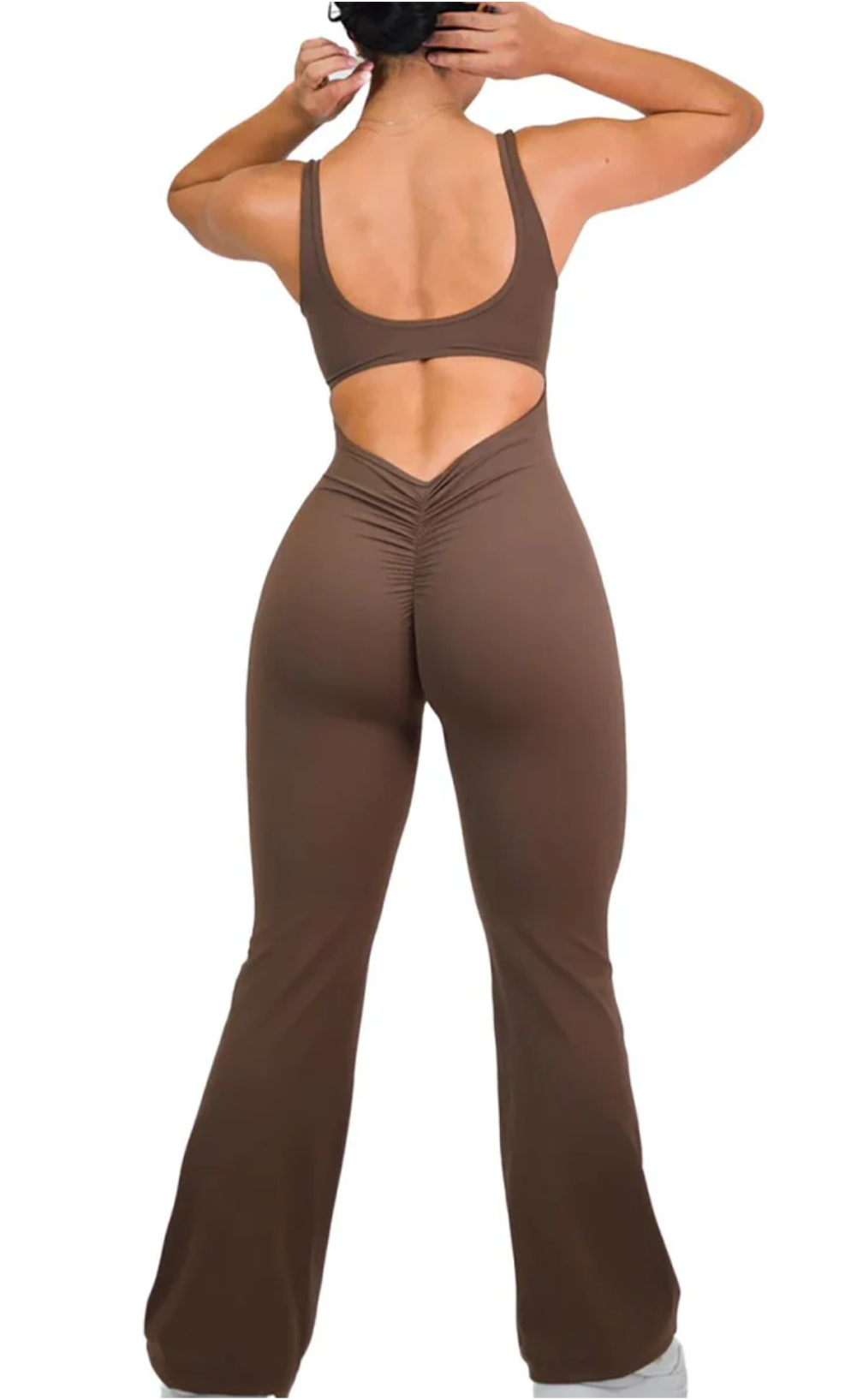 Viral Scrunch Flare Jumpsuit